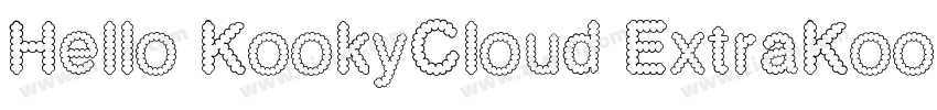 Hello KookyCloud ExtraKooky字体转换